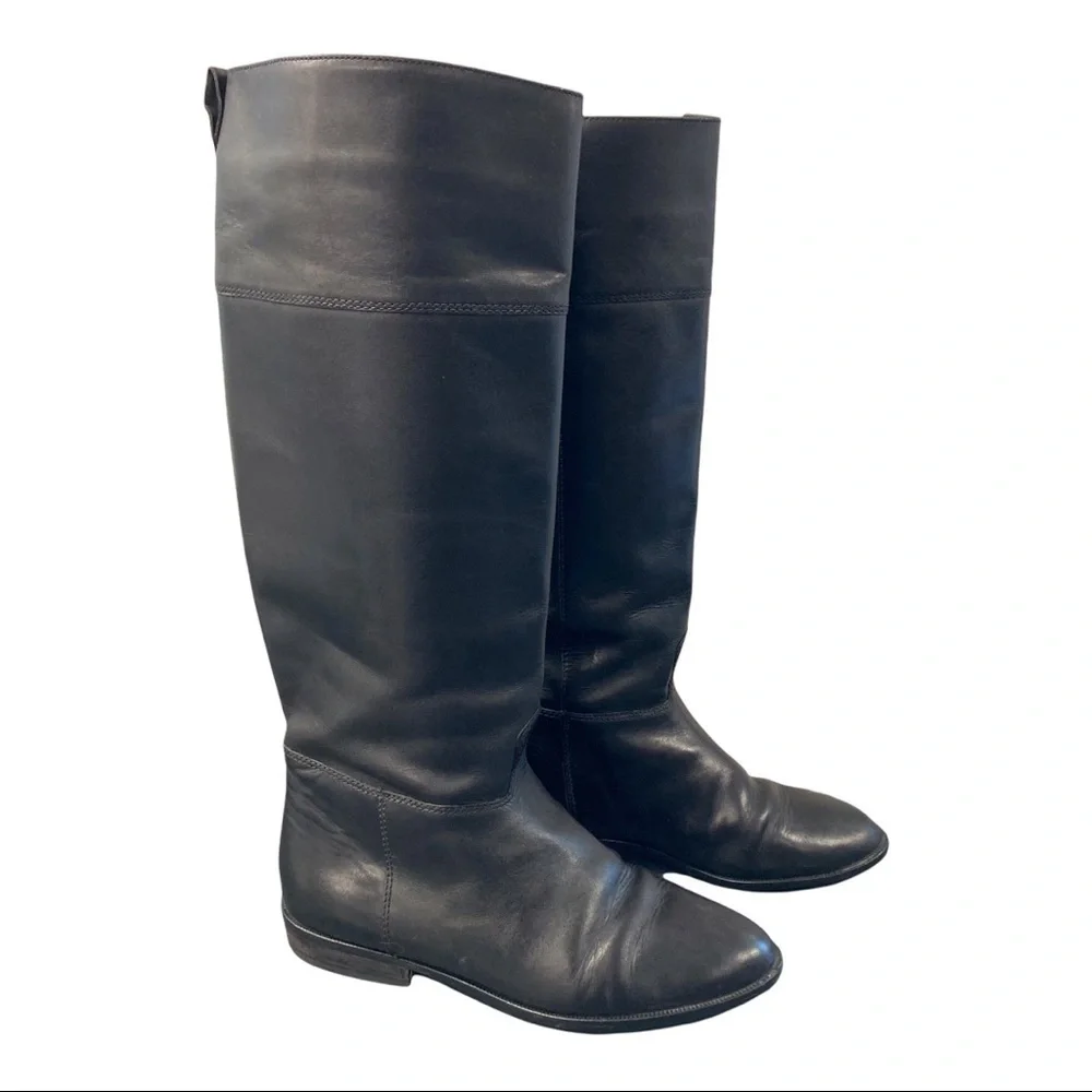 Calico sz 8 Blue Ribbon black leather riding boots